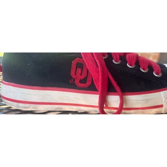 University of Oklahoma OU Sooners Low Top Canvas Shoes Adult Women's Size 6 - Picture 10 of 16